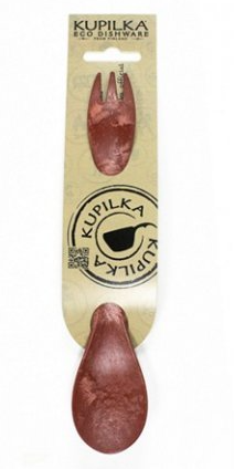 Kupilka KUKSA 370 ml Large + spork 205 SET - Cranberry (RED) 6430014972231