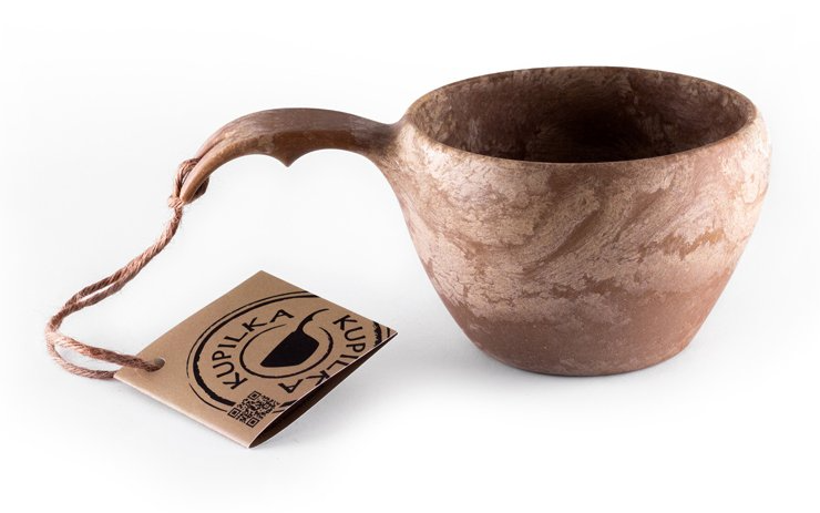 Kupilka KUKSA 370 ml Large + spork 205 SET - Original (BROWN) 6430014972217