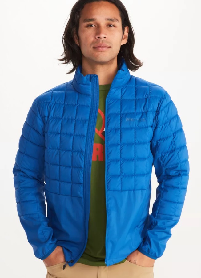 Marmot Men's Echo Featherless Hybrid Jacket - dark azure Velikost: M
