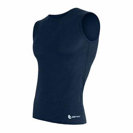E-shop SENSOR COOLMAX AIR pánské triko bez rukávů deep blue