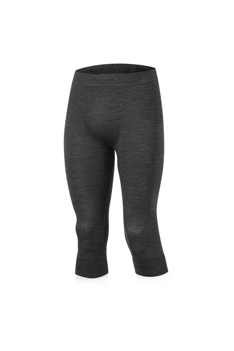 Lasting pánské merino spodky MAREO 8160 šedé Velikost: S/M