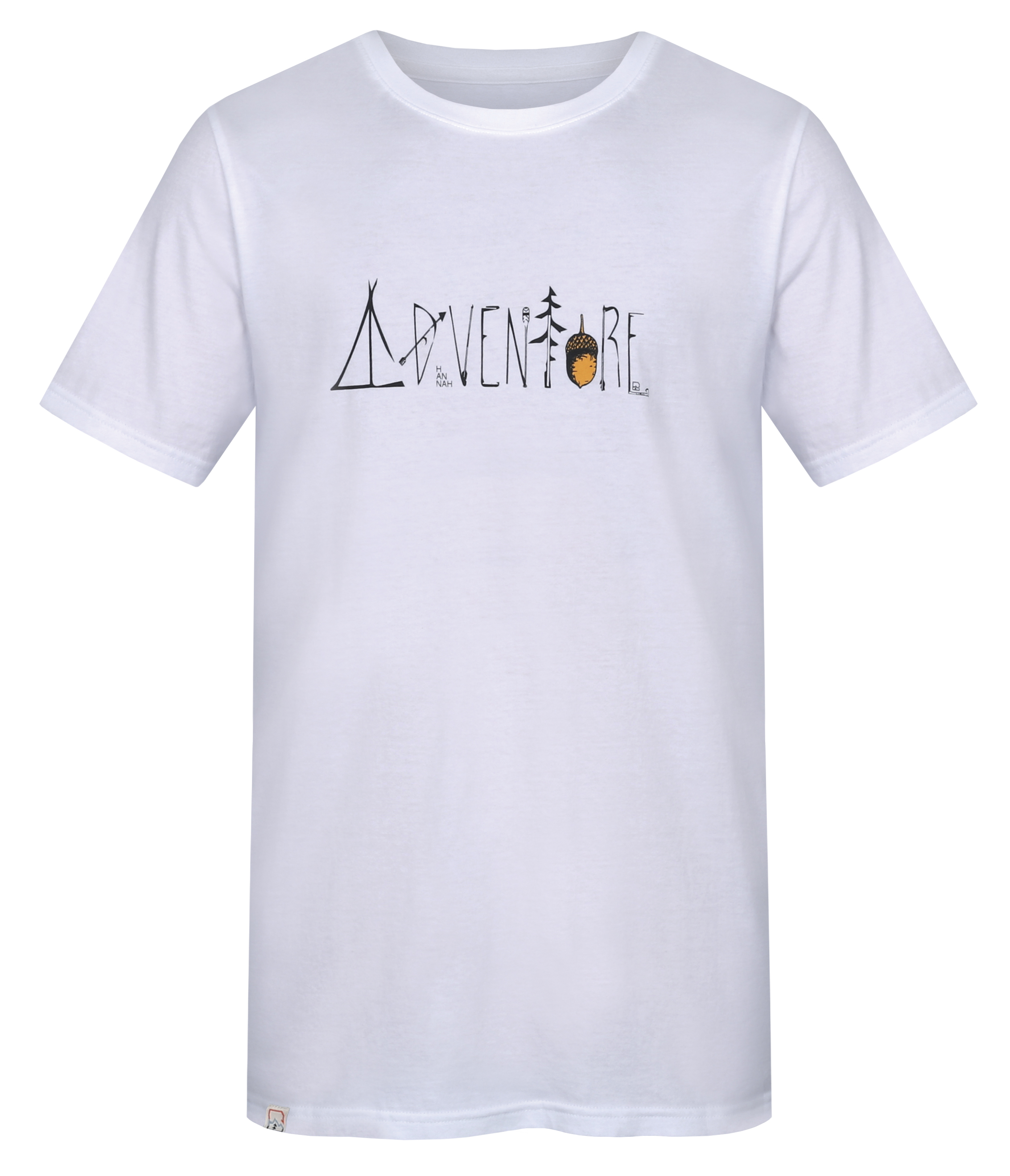 Hannah MIKO white (print 1) Velikost: L pánské tričko s krátkým rukávem