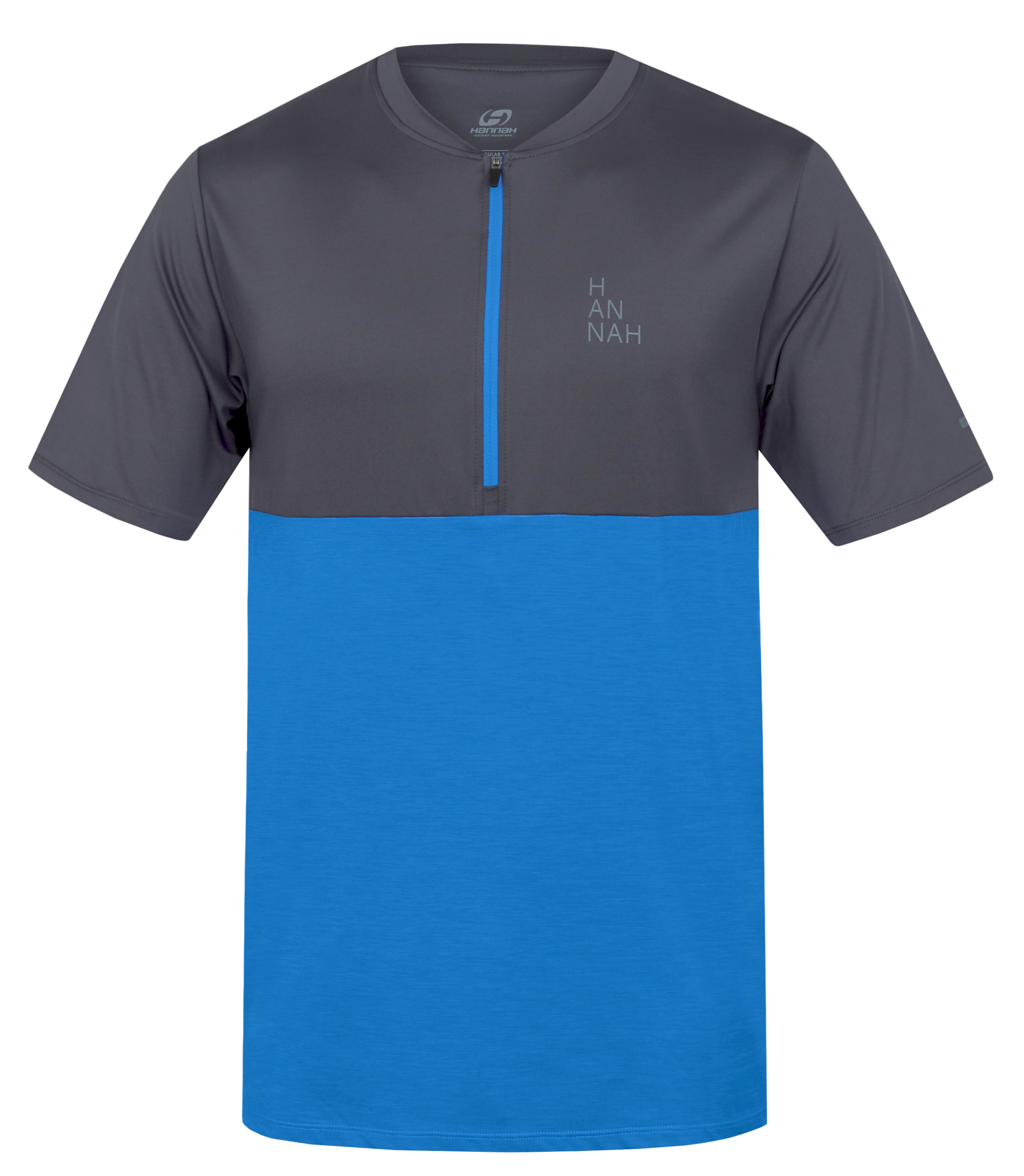 Hannah SANVI asphalt/french blue mel Velikost: M pánské tričko s krátkým rukávem
