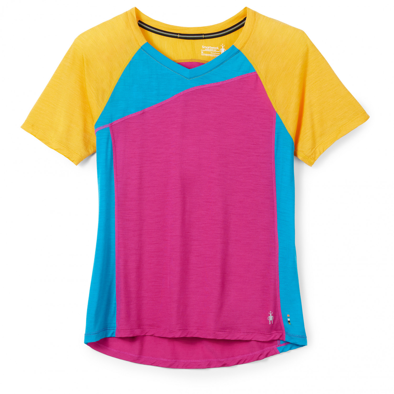 Smartwool W MERINO SPORT 120 MOUNTAIN BIKE SHIRT SHORT SLEEVE festive fushia Velikost: S