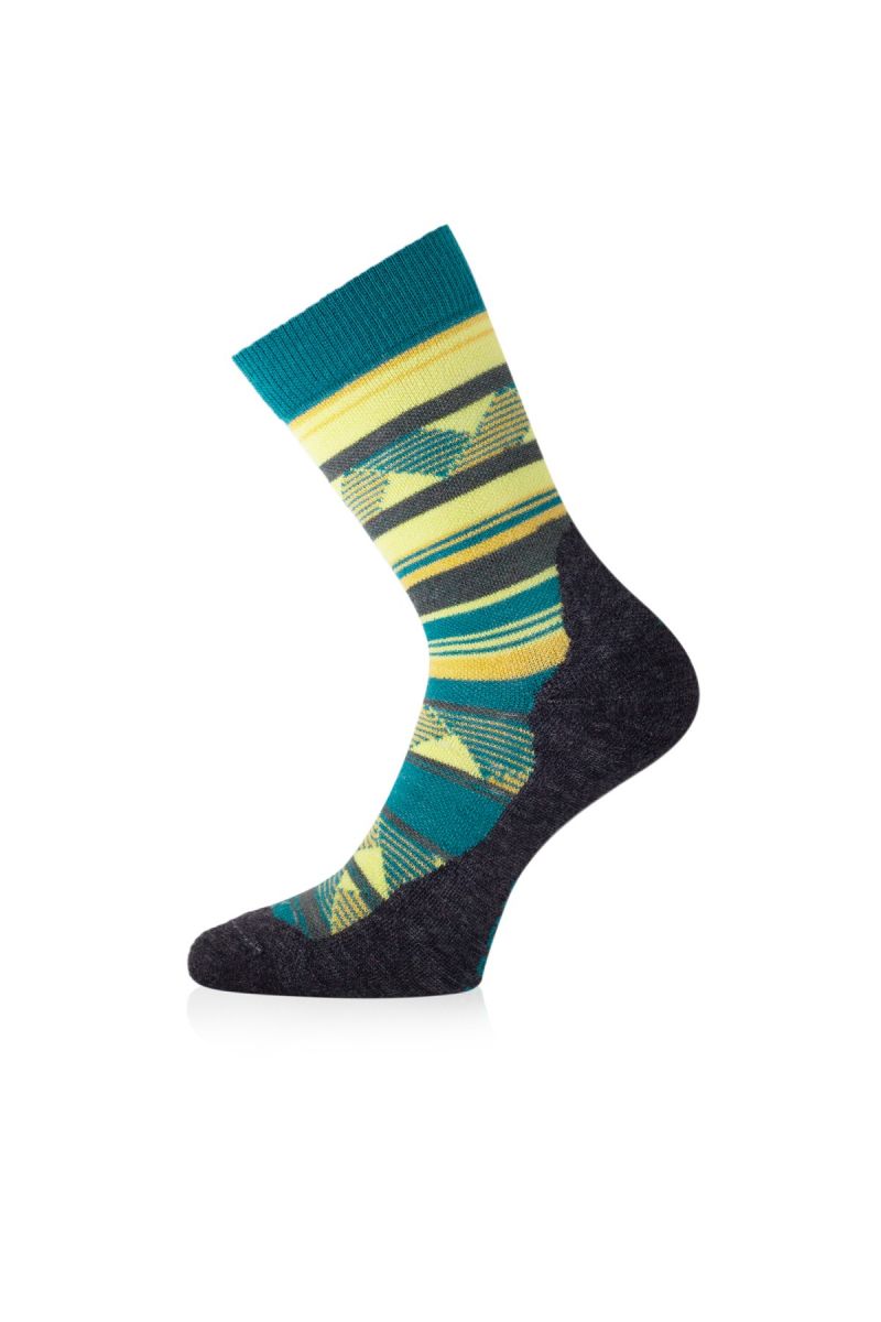 Lasting merino ponožky WLI zelené Velikost: (34-37) S