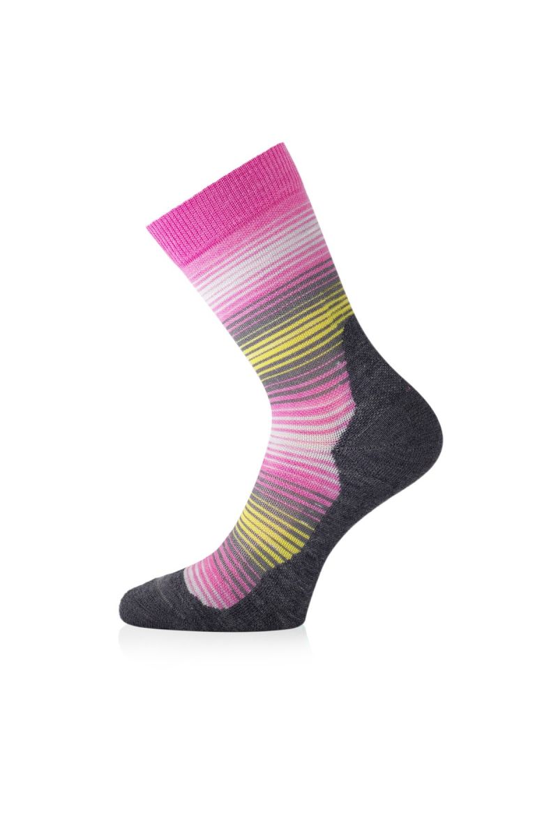 Lasting merino ponožky WLG růžové Velikost: (38-41) M