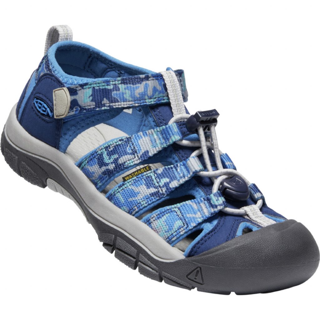 Keen NEWPORT H2 YOUTH camo/bright cobalt Velikost: 36 dětské sandály