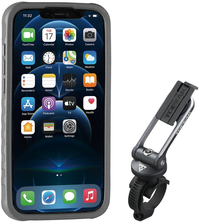 TOPEAK obal RIDECASE pro iPhone 12/12 Pro černá/šedá Velikost: UNI