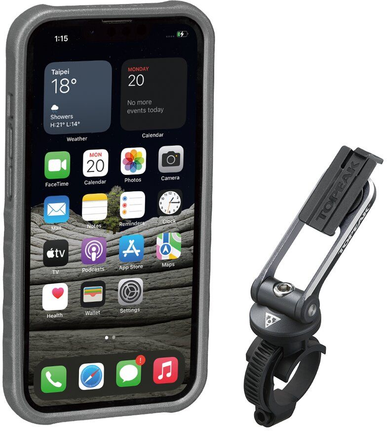 TOPEAK obal RIDECASE pro iPhone 13 Pro černá/šedá Velikost: UNI