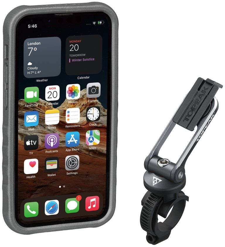 TOPEAK obal RIDECASE pro iPhone 13 Mini černá/šedá Velikost: UNI