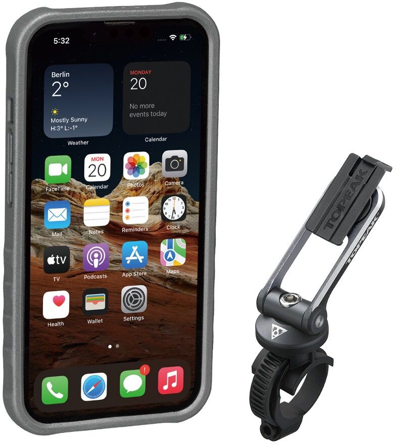 TOPEAK obal RIDECASE pro iPhone 13 černá/šedá Velikost: UNI