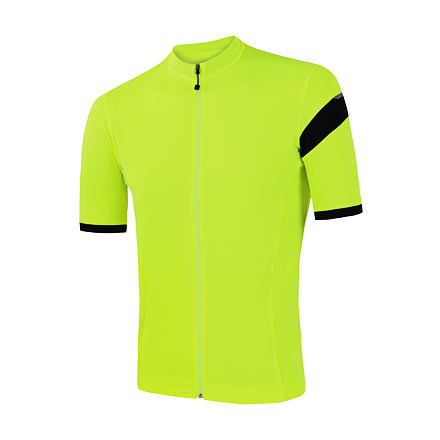 E-shop SENSOR CYKLO COOLMAX CLASSIC pánský dres kr.rukáv celozip neon yellow