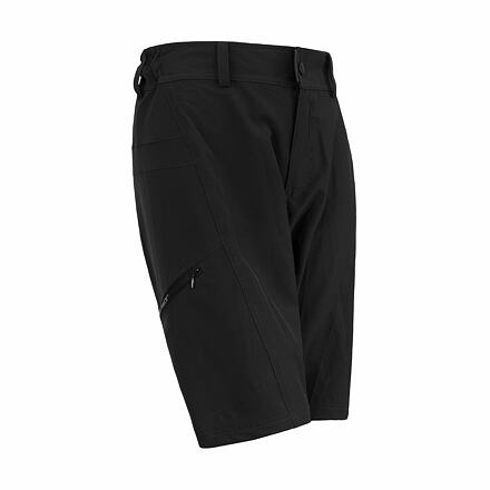 E-shop SENSOR HELIUM dámské kalhoty s cyklovložkou krátké volné true black