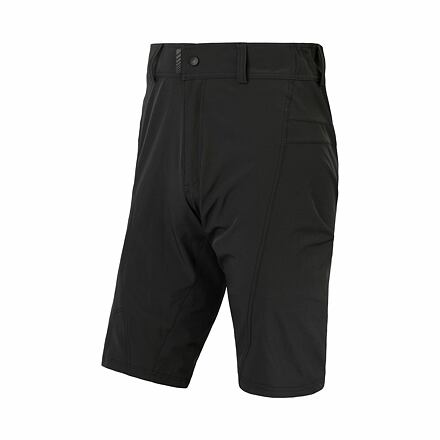 E-shop SENSOR HELIUM pánské kalhoty s cyklovložkou krátké volné true black