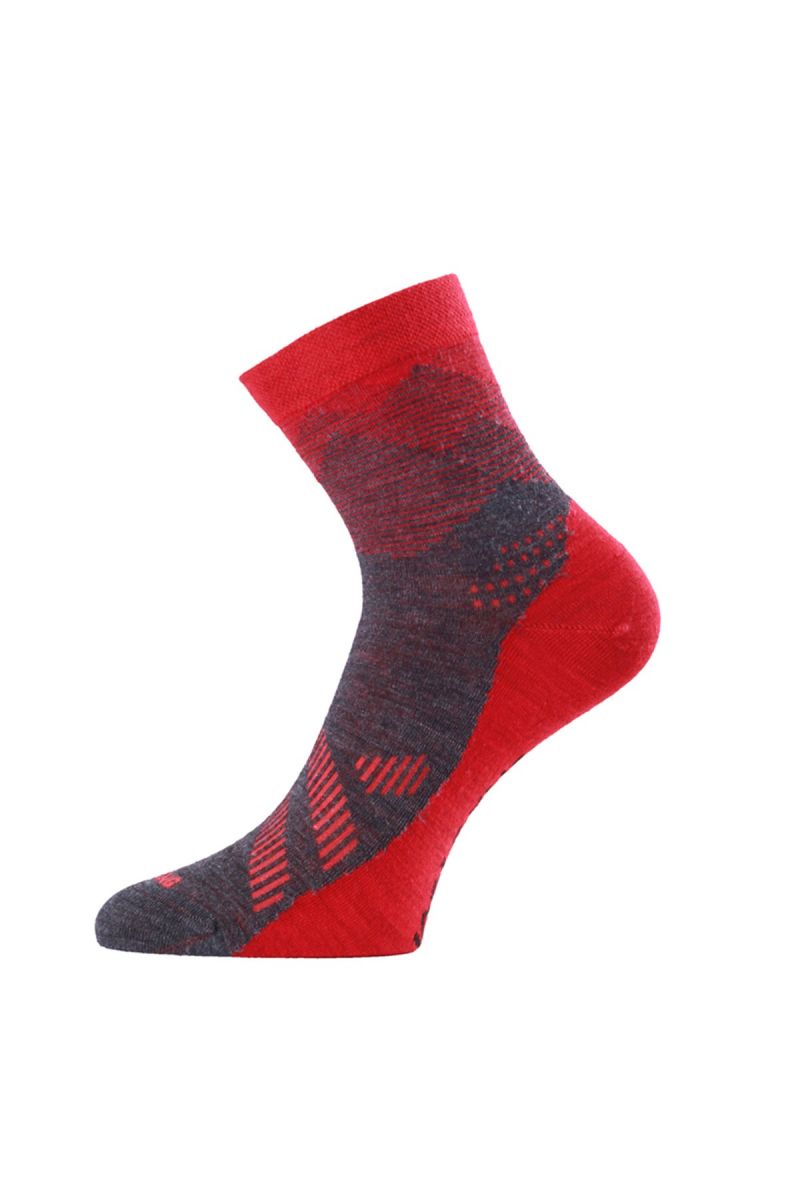 Lasting merino ponožky FWS červené Velikost: (42-45) L
