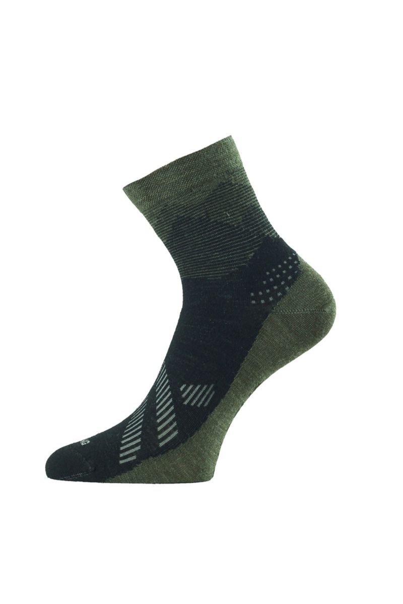 Lasting merino ponožky FWS zelené Velikost: (34-37) S