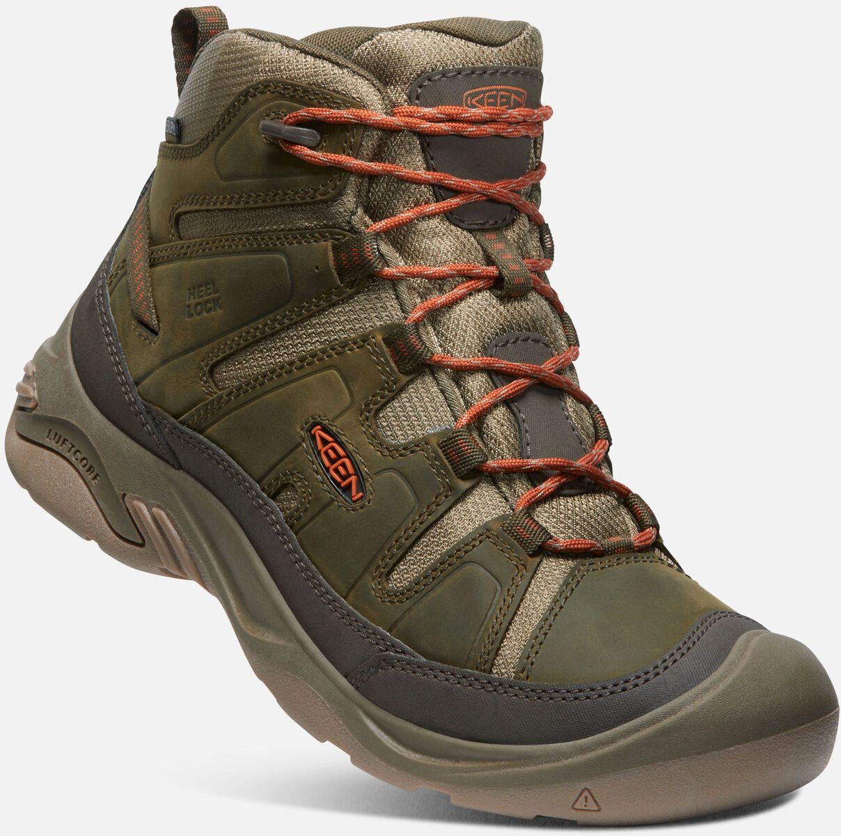 Keen CIRCADIA MID WP MEN dark olive/potters clay Velikost: 47.5