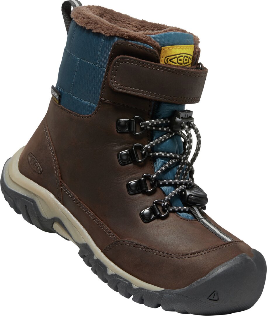 Keen GRETA BOOT WP YOUTH coffee bean/blue wing teal Velikost: 37