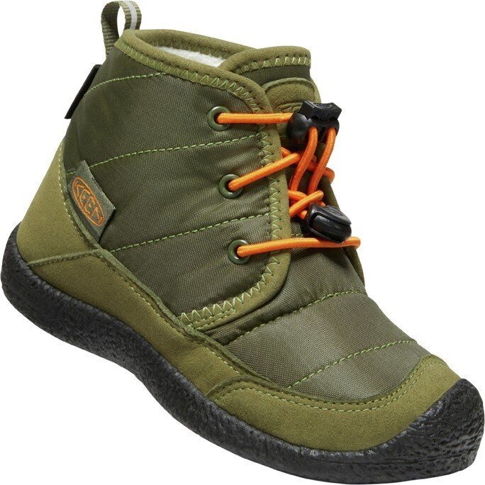 Keen HOWSER II CHUKKA WP CHILDREN capulet olive/russet orange Velikost: 31 boty