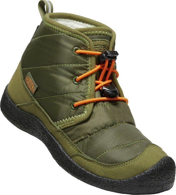 Keen HOWSER II CHUKKA WP YOUTH capulet olive/russet orange Velikost: 32/33 boty