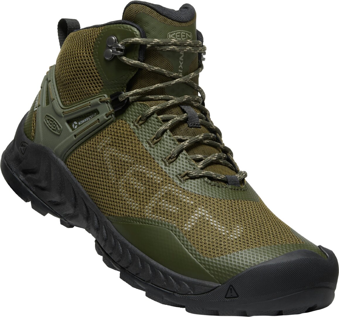 Keen NXIS EVO MID WP MEN forest night/dark olive Velikost: 44,5 pánské boty