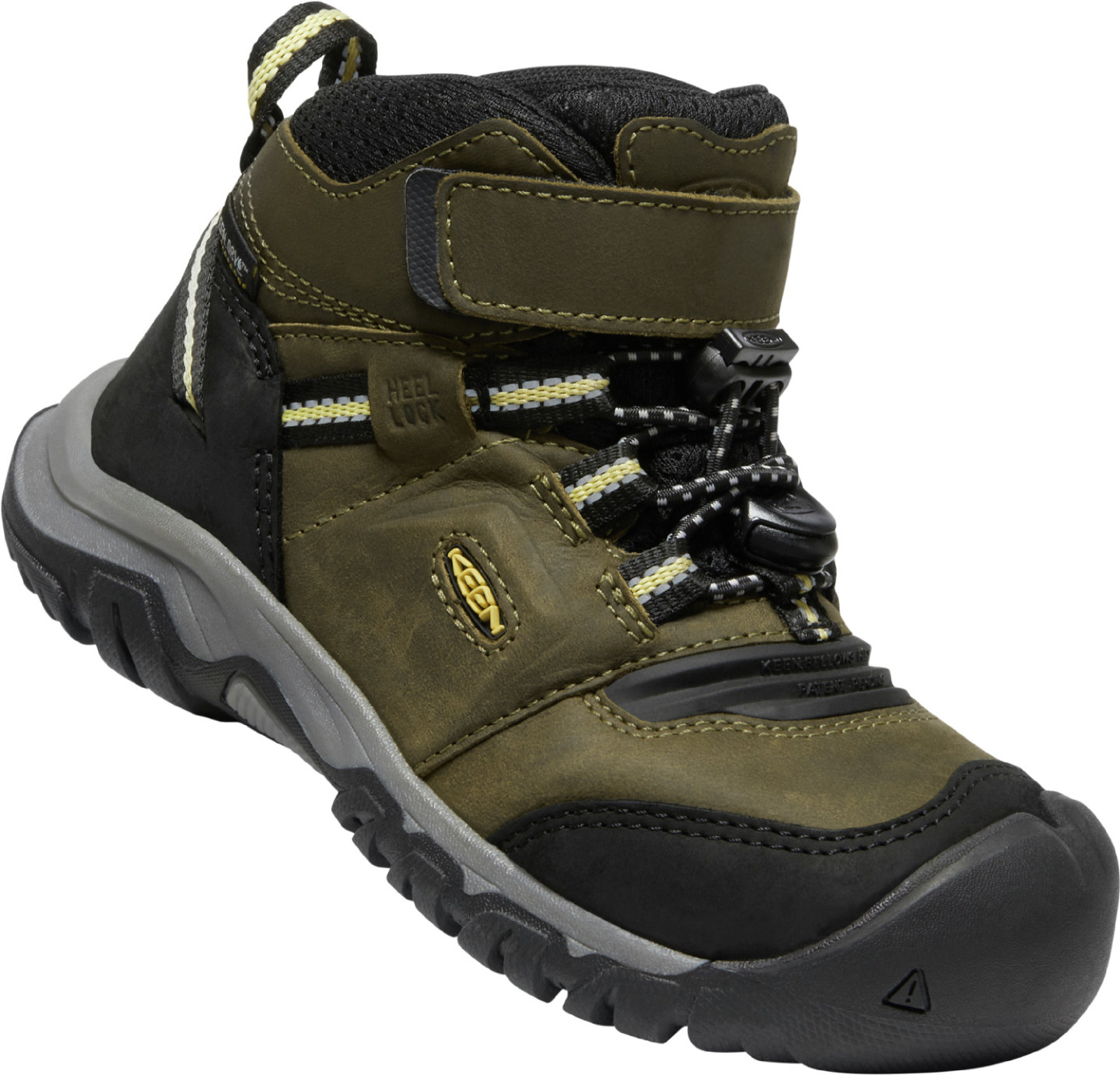 E-shop Keen RIDGE FLEX MID WP CHILDREN dark olive/dusky citron