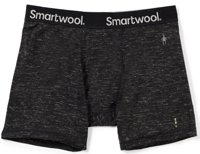 E-shop Smartwool M MERINO HEMP BLEND BOXER BRIEF BOXED black heather