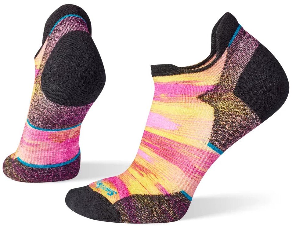 Smartwool W RUN TC BRUSH STROKE PRINT LOW ANKLE tandoori orange Velikost: M