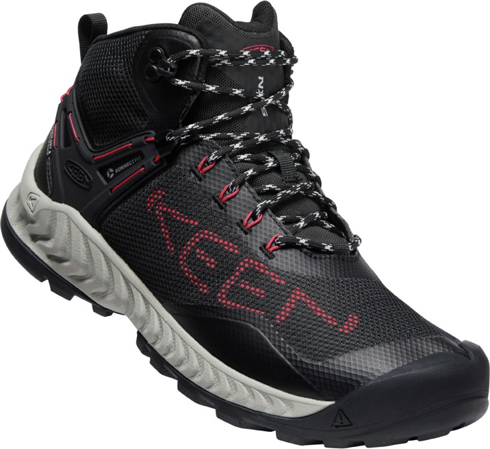 Keen NXIS EVO MID WP M black/red carpet Velikost: 46