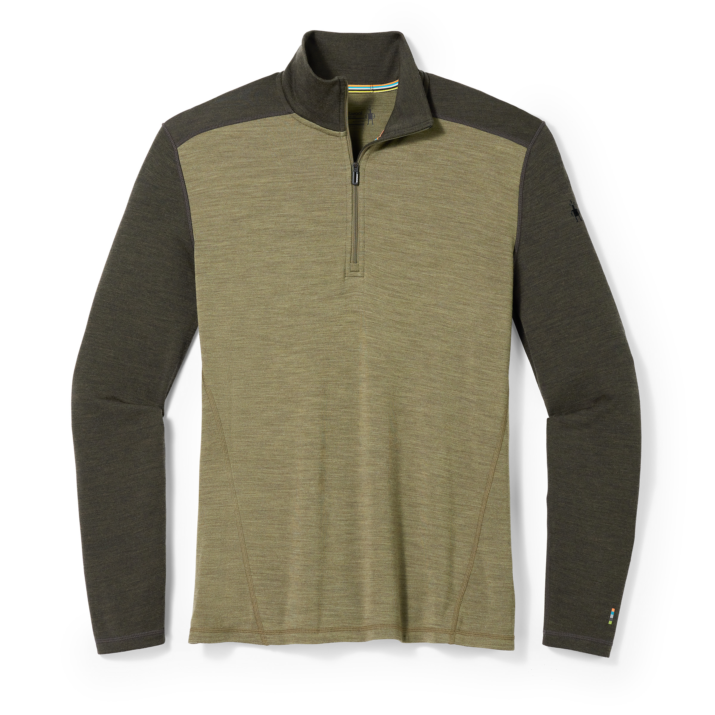 Smartwool M CLASSIC THERMAL MERINO BL 1/4 ZB north woods heather Velikost: L