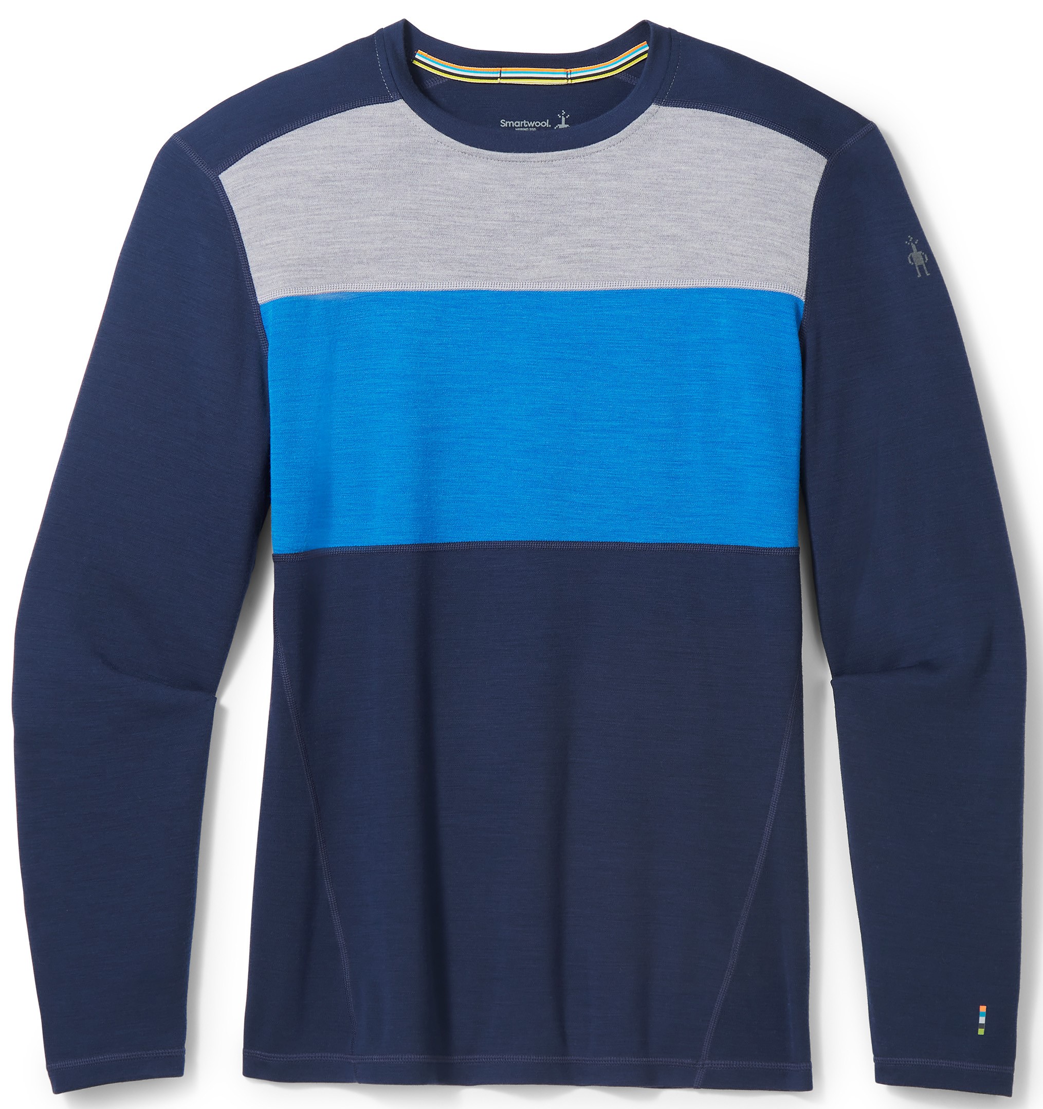 Smartwool M CLASSIC THERMAL MERINO BL COLORBLCK CB deep navy-laguna blue Velikost: L