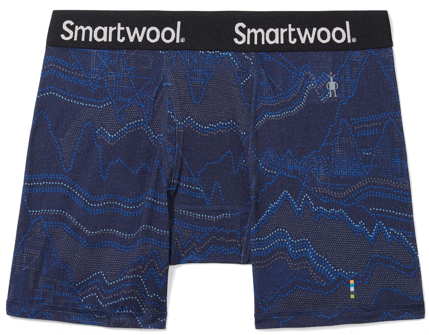 Smartwool MERINO PRINT BOXER BRIEF BOXED deep navy digital summit print Velikost: S