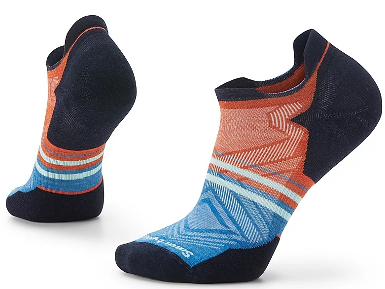 Smartwool RUN TARGETED CUSHION LOW ANKLE PATTERN orange rust Velikost: L