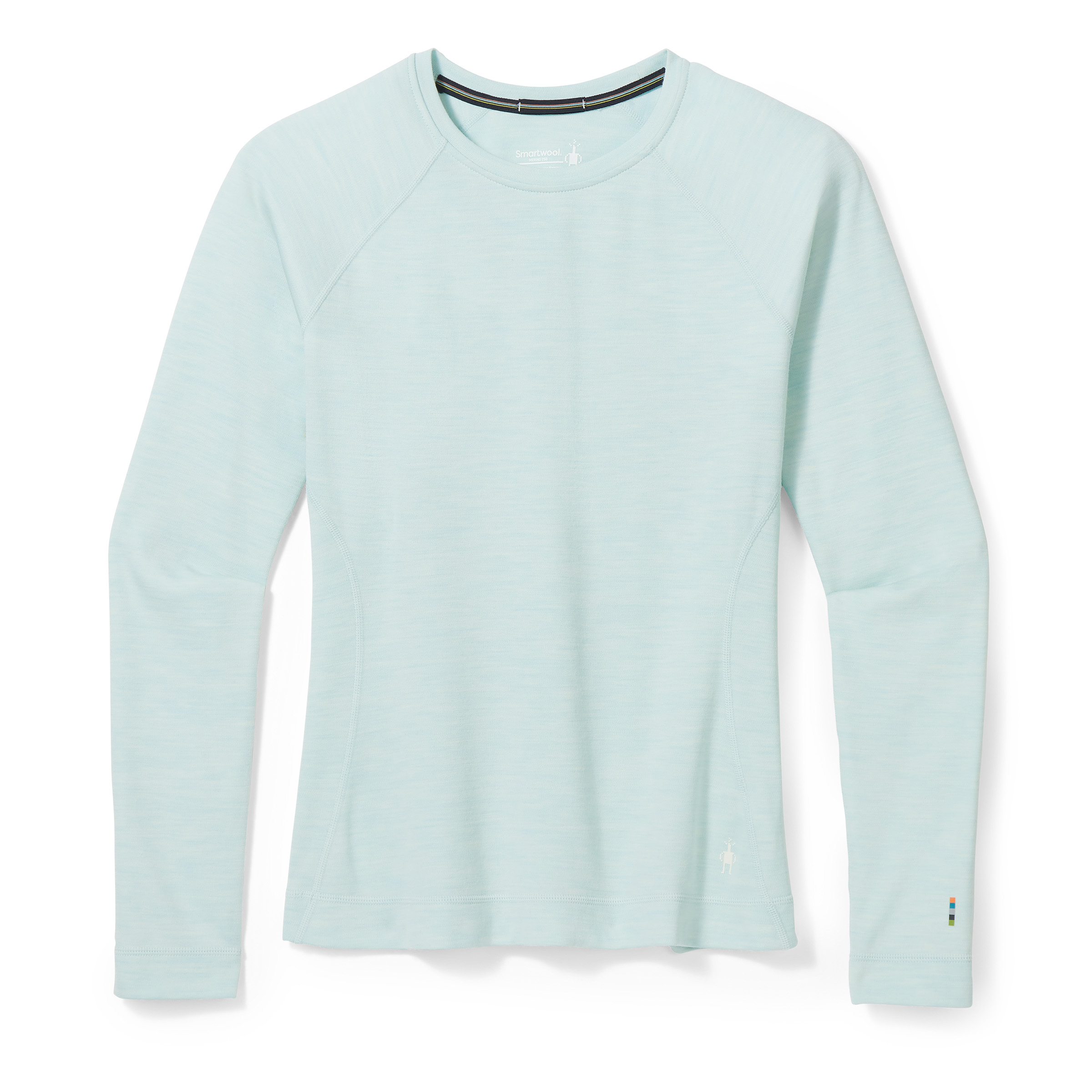 Smartwool W CLASSIC THERMAL MERINO BL CREW BOXED bleached aqua heather Velikost: L