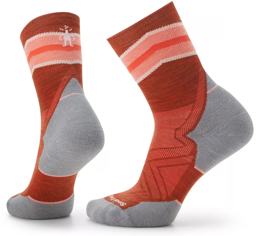 Smartwool W RUN TARGETED CUSHION MID CREW picante Velikost: M