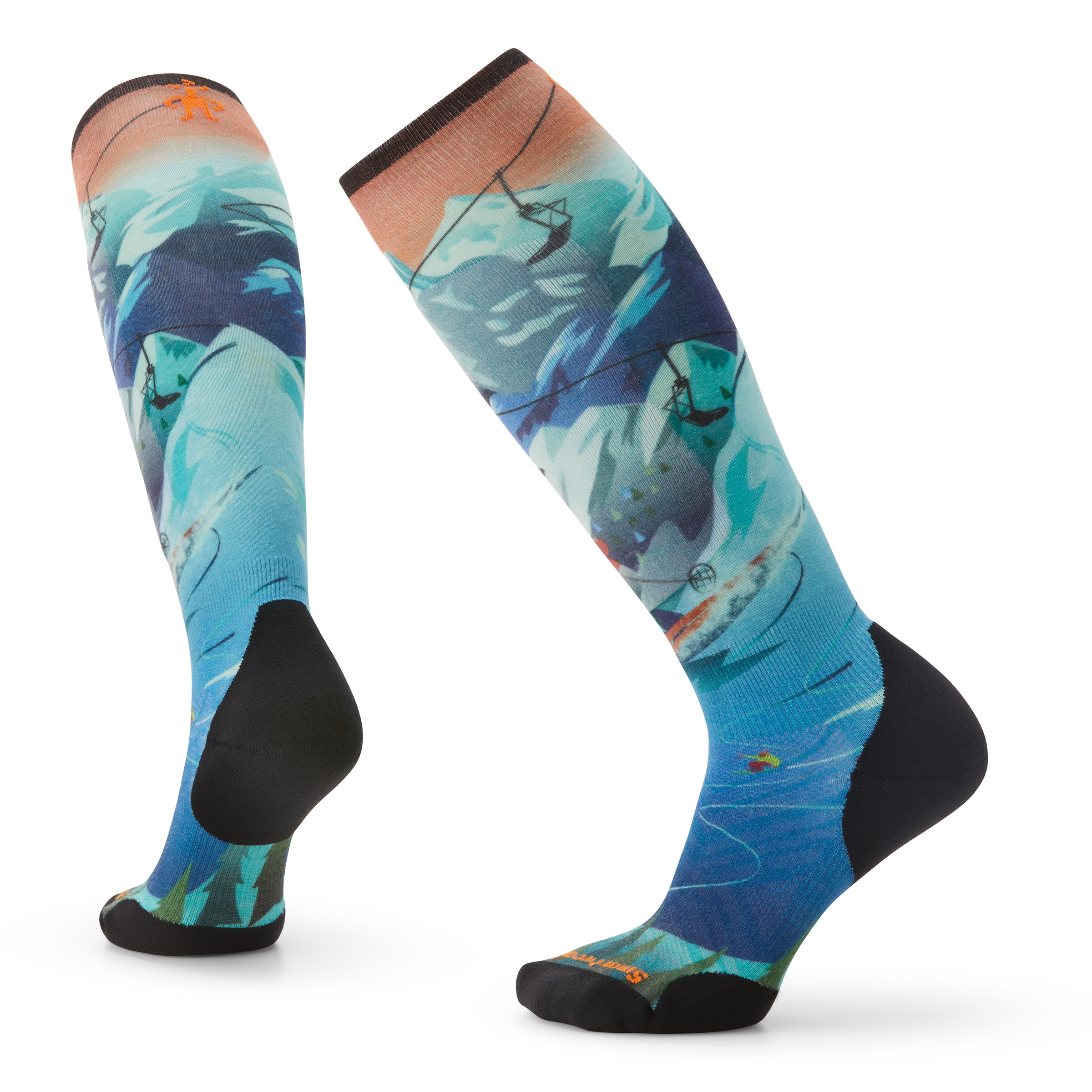 Smartwool W SKI TCIFT BUNNY PRINT OTC - RECYCLED neptune blue Velikost: L