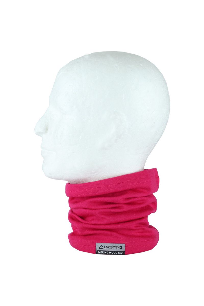 Lasting merino nákrčník WARM červený Velikost: UNI