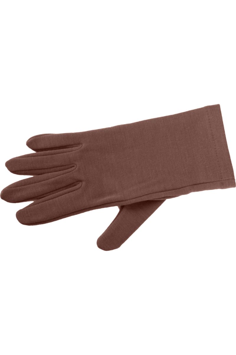 E-shop Lasting merino rukavice ROK hnědá
