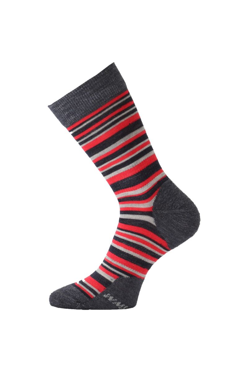 Lasting merino ponožky WPL červené Velikost: (42-45) L