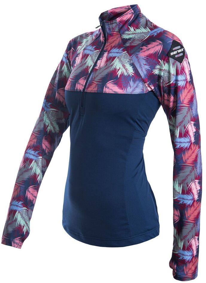 SENSOR COOLMAX THERMO dámská mikina zip deep blue/feather Velikost: S