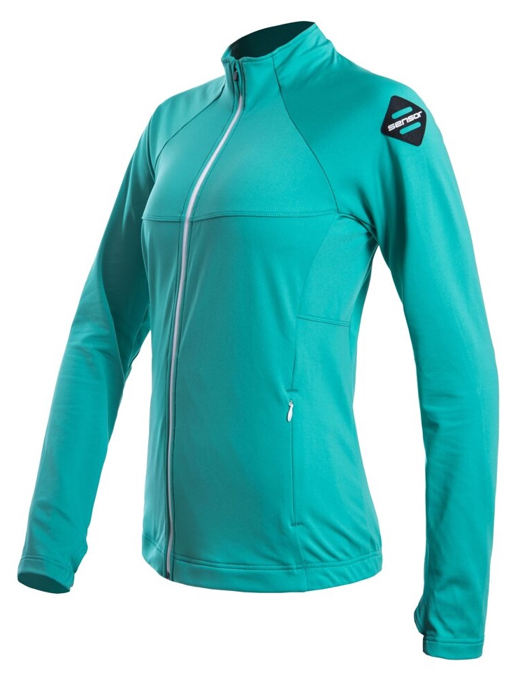 SENSOR COOLMAX THERMO dámská mikina celozip sea green Velikost: XL
