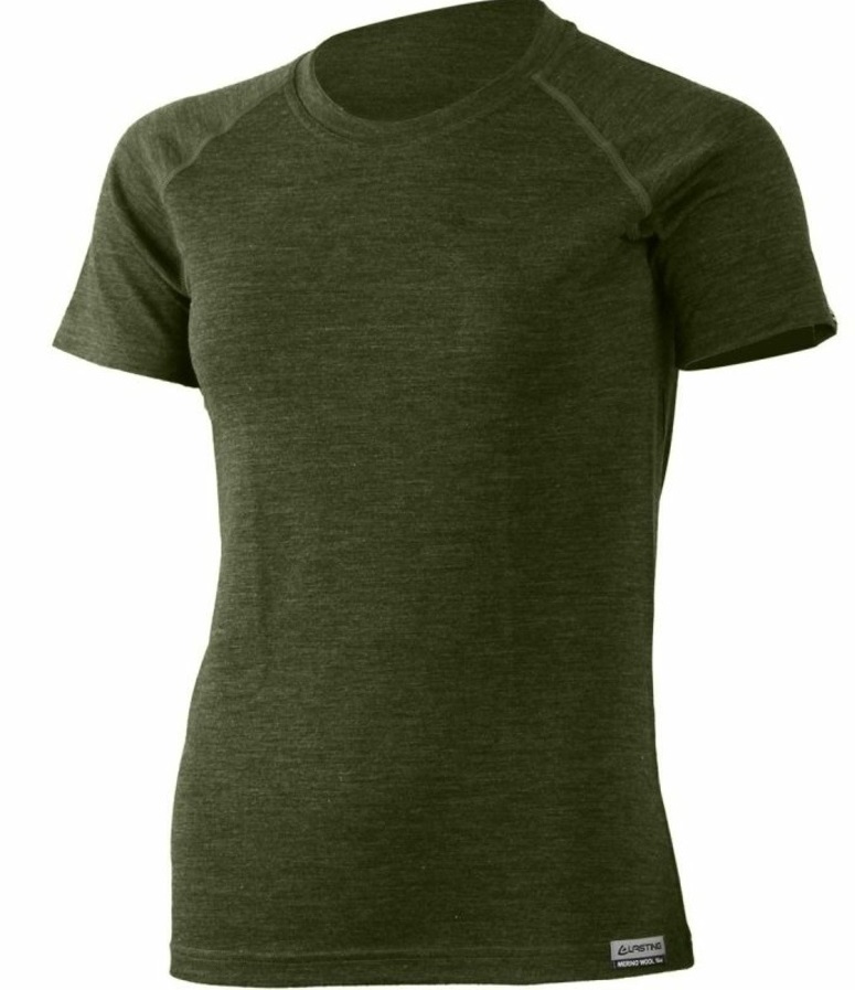 Lasting dámské merino triko ALEA zelené Velikost: XL dámské triko