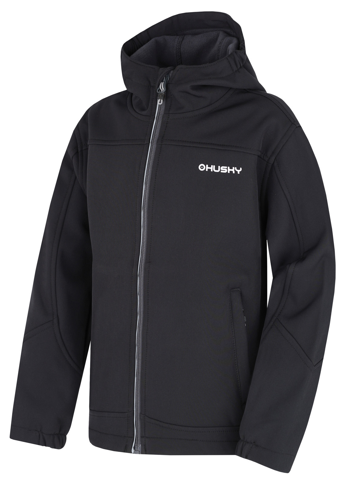 Husky Dětská softshell bunda Simbo K black Velikost: 112 dětská bunda