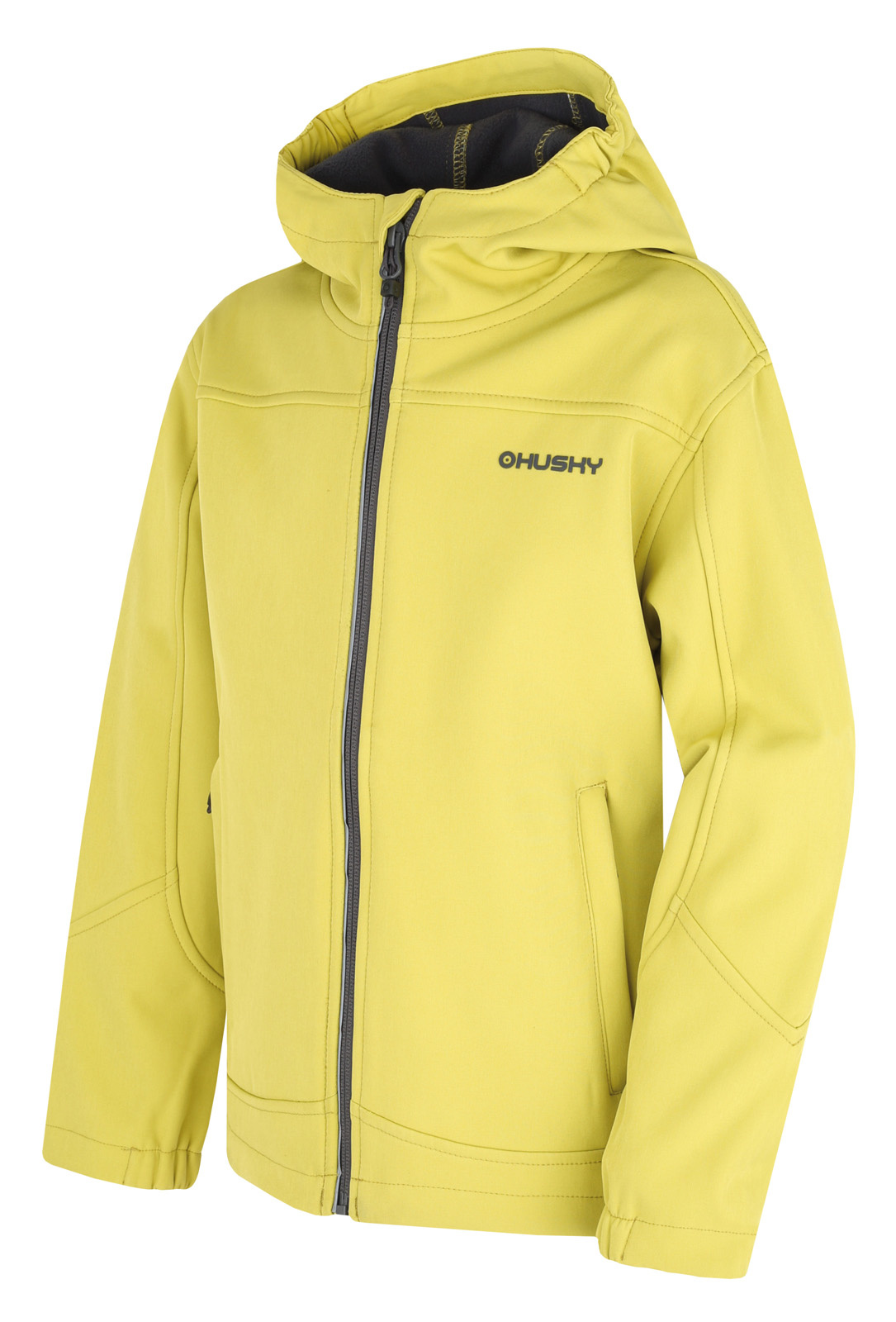 Husky Dětská softshell bunda Simbo K lime green Velikost: 152 dětská bunda