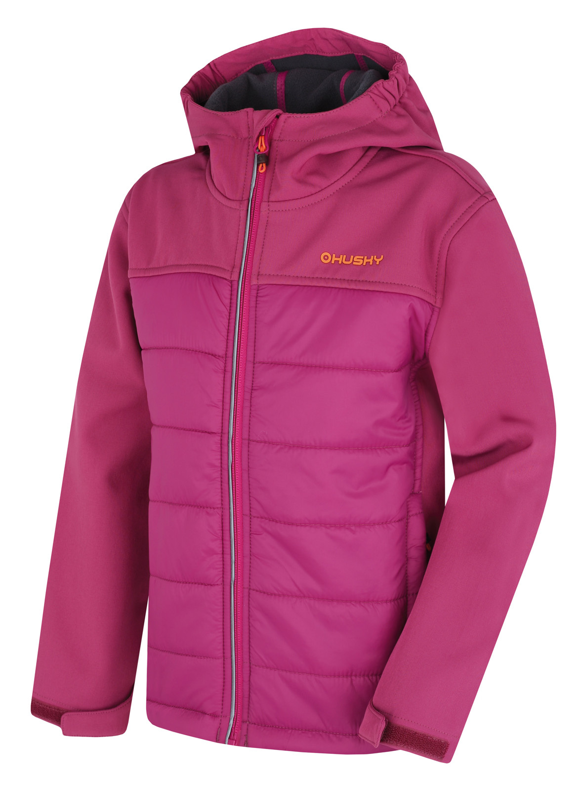 Husky Dětská softshell plněná bunda Swany K dark magenta Velikost: 152 dětská bunda