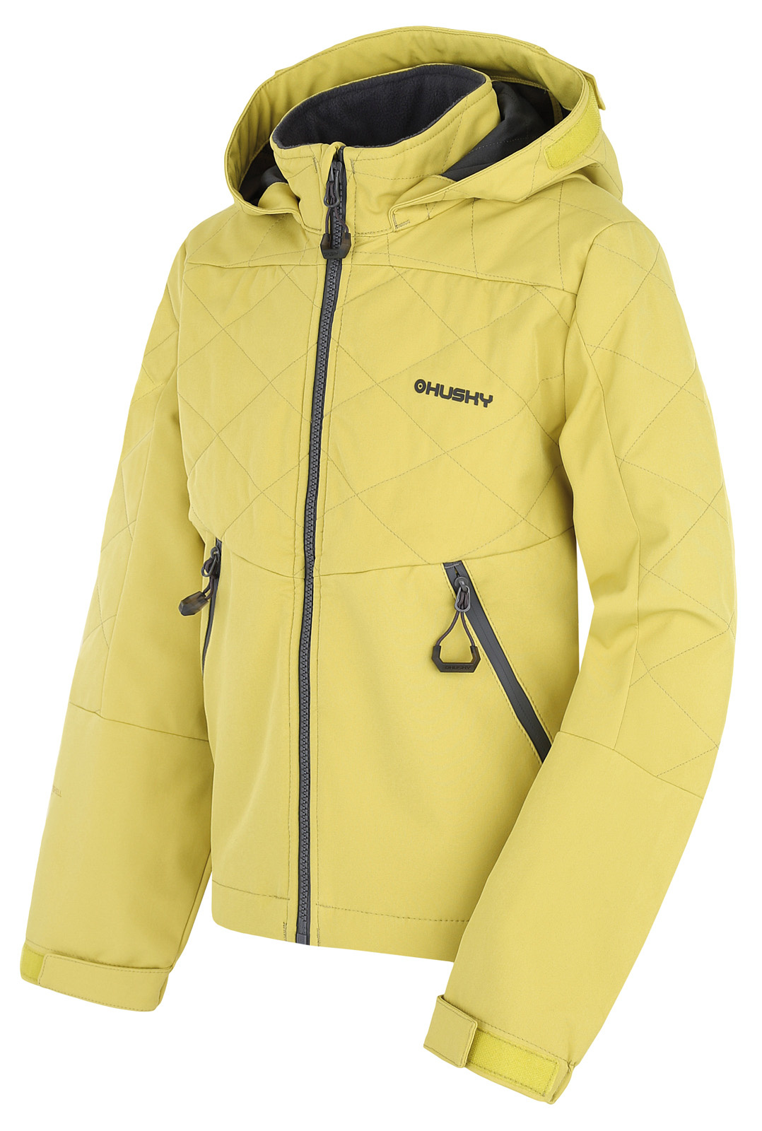 Husky Dětská softshell bunda Salex K lime green Velikost: 134 dětská bunda