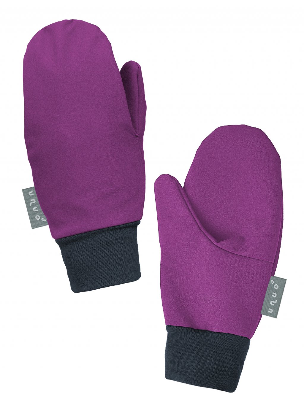 Unuo, Dětské softshellové rukavice s fleecem Tap, Ostružinová Velikost: L