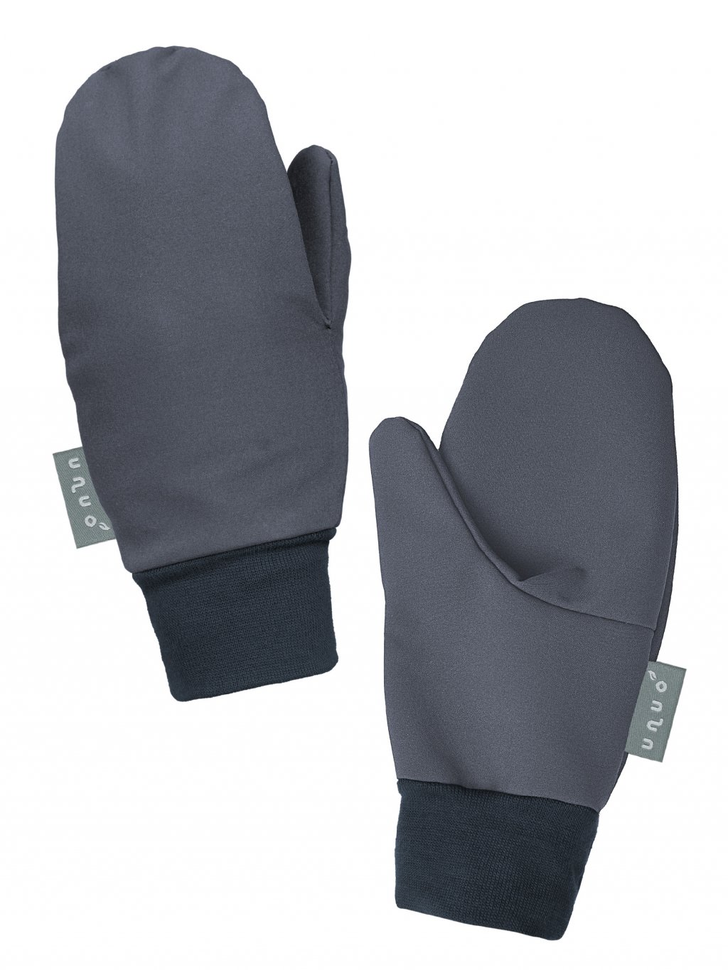 Unuo, Dětské softshellové rukavice s fleecem Tap, Tm. Šedá Velikost: L