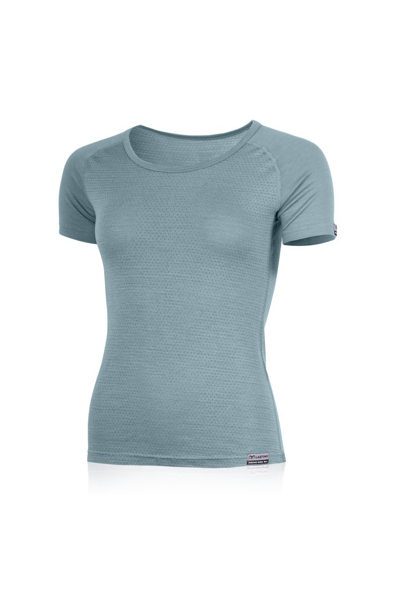 Lasting dámské merino triko TARGA khaki Velikost: M