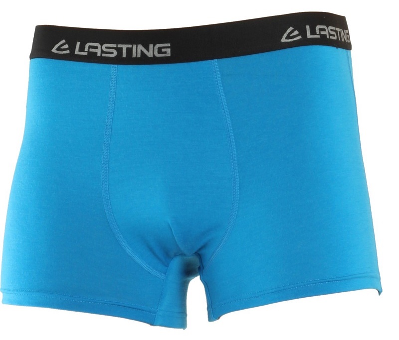 Lasting pánské merino boxerky NORO modré Velikost: M spodní prádlo